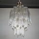 Brass and Murano chandelier by Venini by Novaresi