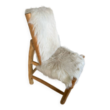 Chaise fausse fourrure