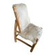 Faux fur chair