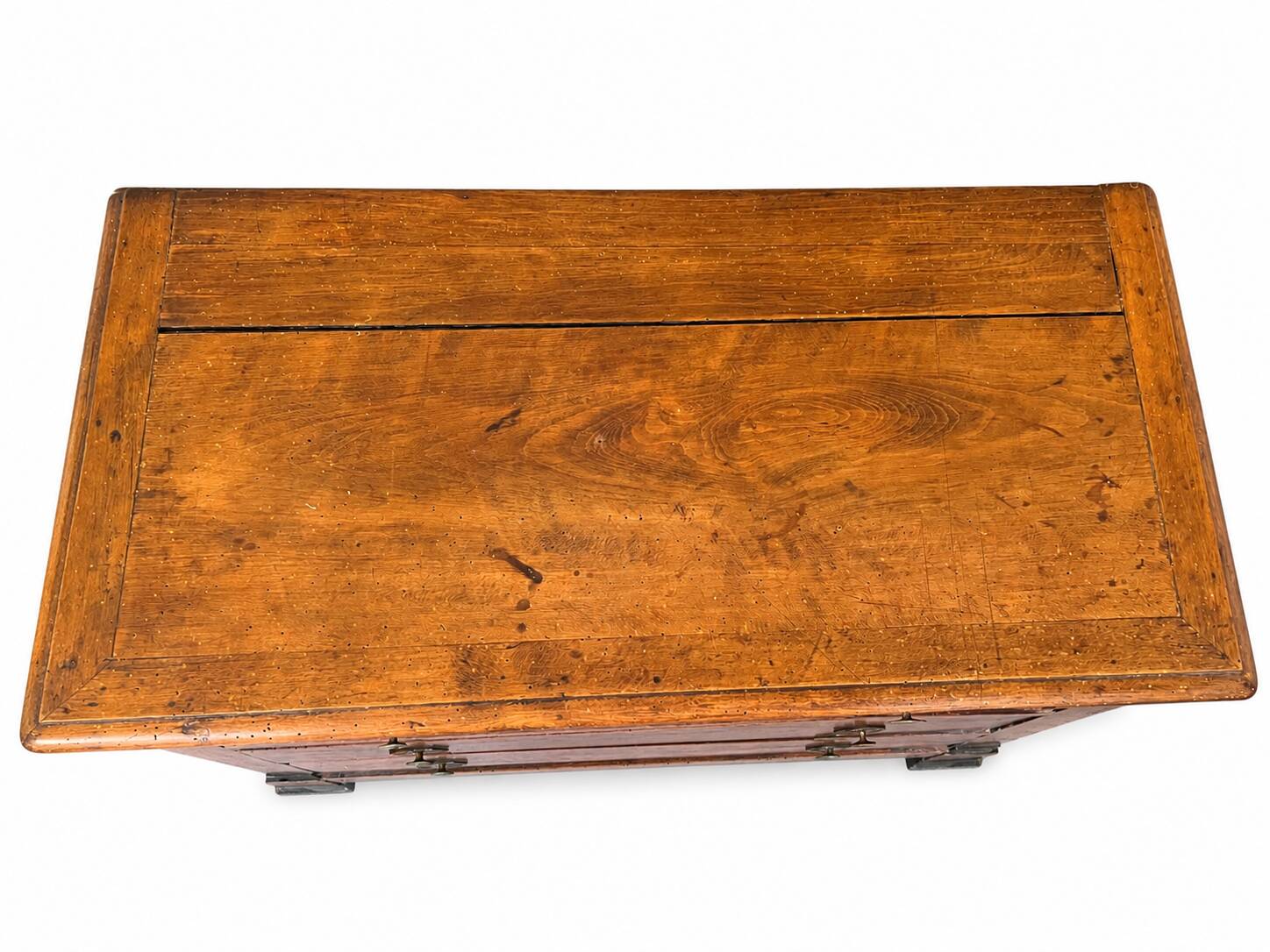 Commode de campagne ancienne en bois massif – XIXᵉ siècle – 3 tiroirs