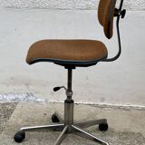 Vintage 1980 adjustable swivel office chair on wheels