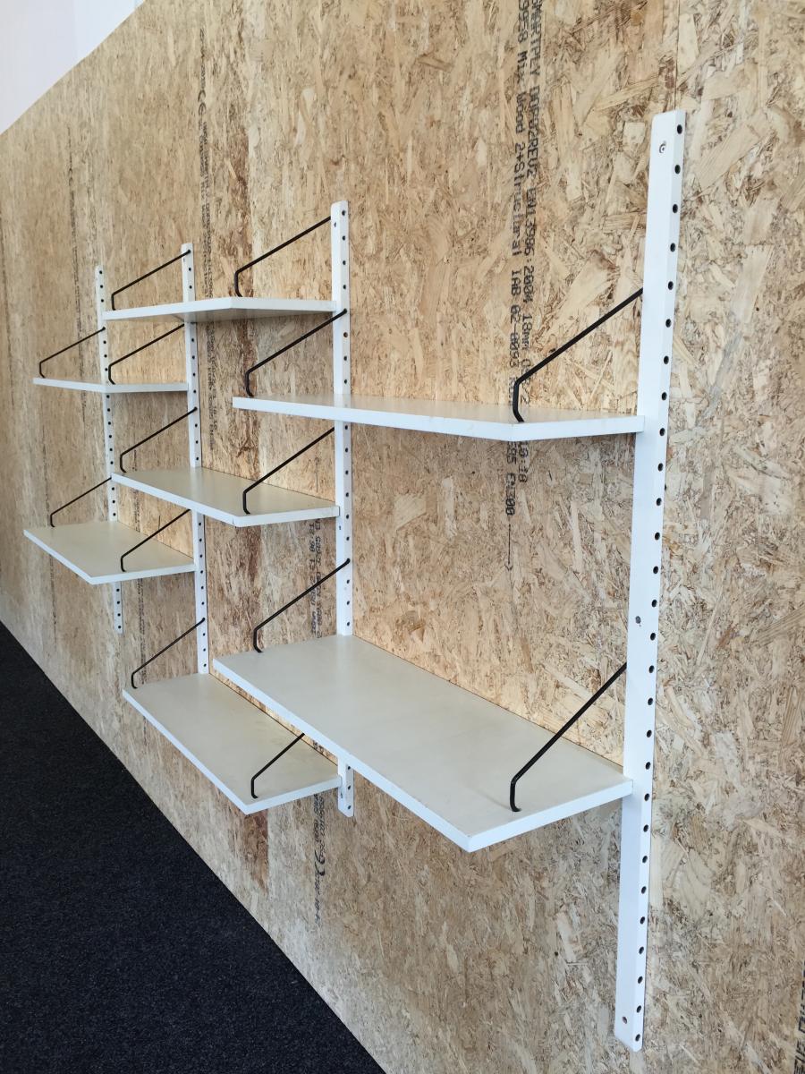 White Wall shelves system by Poul Cadovius Royal System for