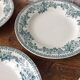 6 assiettes Terre de fer modèle Guadeloupe