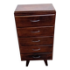 Scandinavian bedside chest of drawers mid-century vintage compass feet
