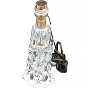 Pied de lampe (grand modèle) verre transparent années 1950