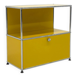 USM Haller cabinet in yellow