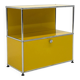 USM Haller cabinet in yellow