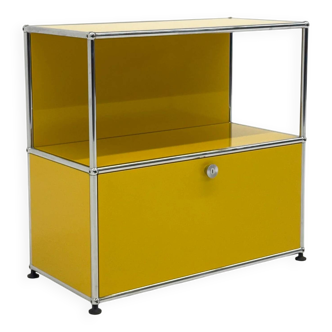 USM Haller cabinet in yellow
