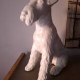 Fox Terrier Cracked Ceramic Dog