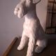 Fox Terrier Cracked Ceramic Dog