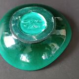 Turquoise glazed ceramic catchall by Giraud Vallauris 1960