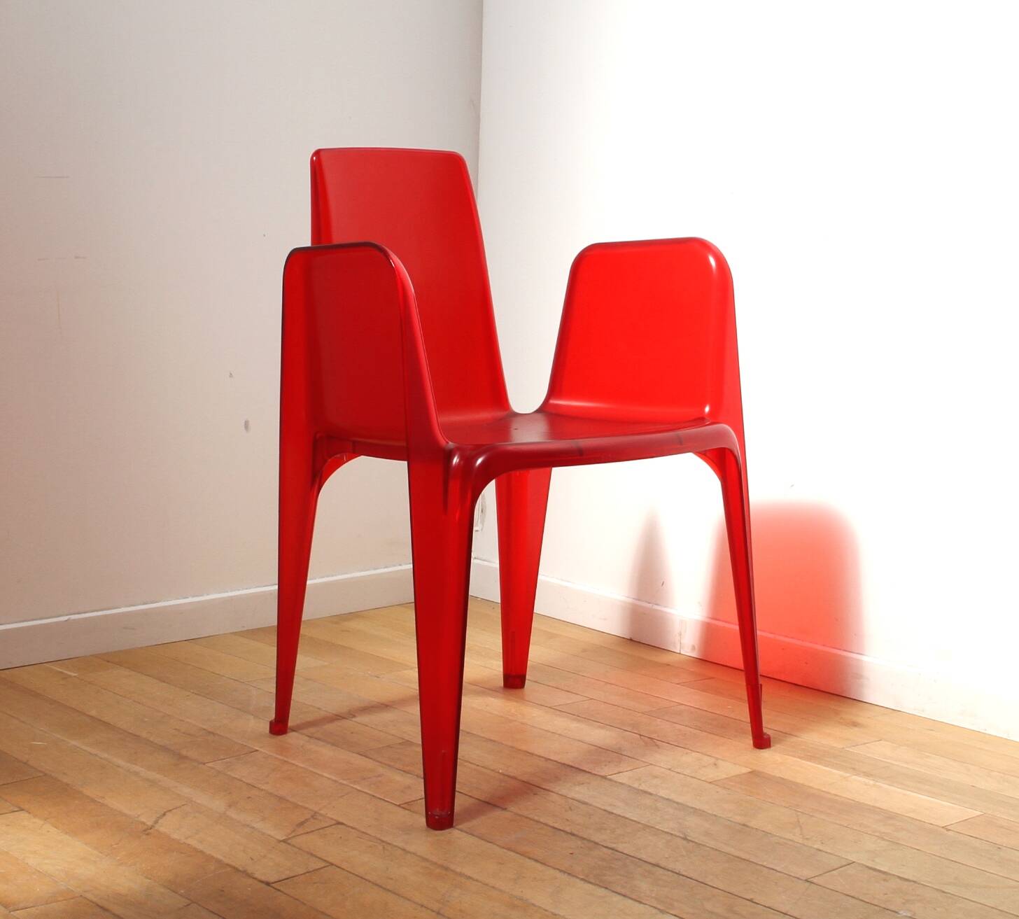 Pair of Bella Riffata chairs, Sawaya & Moroni