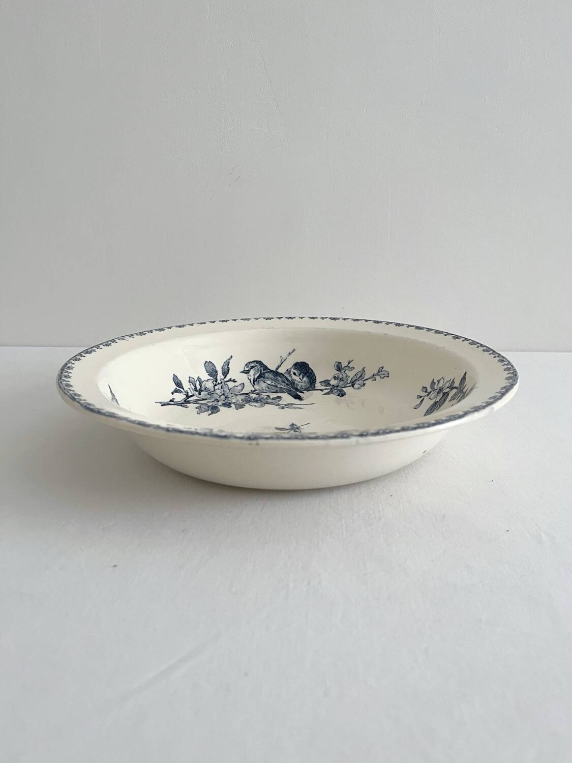 Plat creux saladier en terre de fer « Favori » Sarreguemines