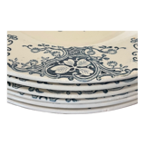 Six old K&G Lunéville hollow plates