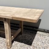 Stripped farmhouse table extensions to 255 cm