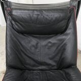 Set of armchair + ottoman viking p97 by Sigurd Russell for Poltrona Frau