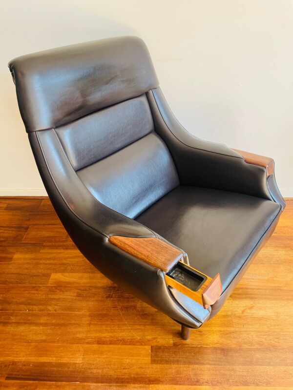 Fauteuil avec Cendrier par Henry Walter Klein pour Bramin Møbler, 1969