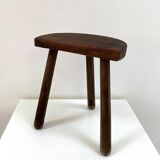 Old wooden tripod stool