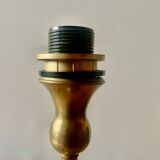 Old golden brass lamp base