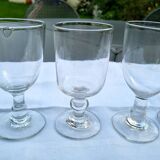 Set of 6 rustic glasses