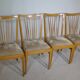 Mid-Century Design Wooden Dining Chairs, Set of 4, 1960s