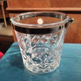 Seau à glaçons en cristal d'Arques et inox