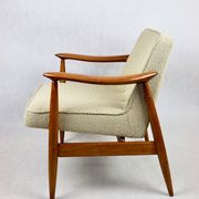 GFM 300-202 armchair in beige boucle by J Kedziorek 1970s