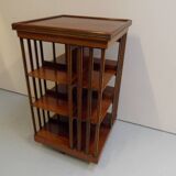 Antique mahogany revolving bookcase