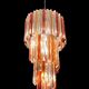 Italian Murano Glass Prism Spiral Chandelier