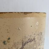 Lampe en céramique et fleurs naturelles, années 70