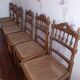 6 chaises cannées
