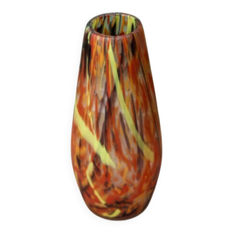 Vase made of glass paste, blown