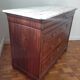 Commode Louis Philippe en acajou et plateau marbre