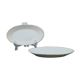 Two porcelain raviers signed Ph. Deshoulieres