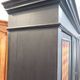 Vintage painted wooden bookshelf