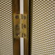 Vintage brass chimney firewall