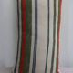 Striped linen cushion