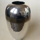 Silver metal vase