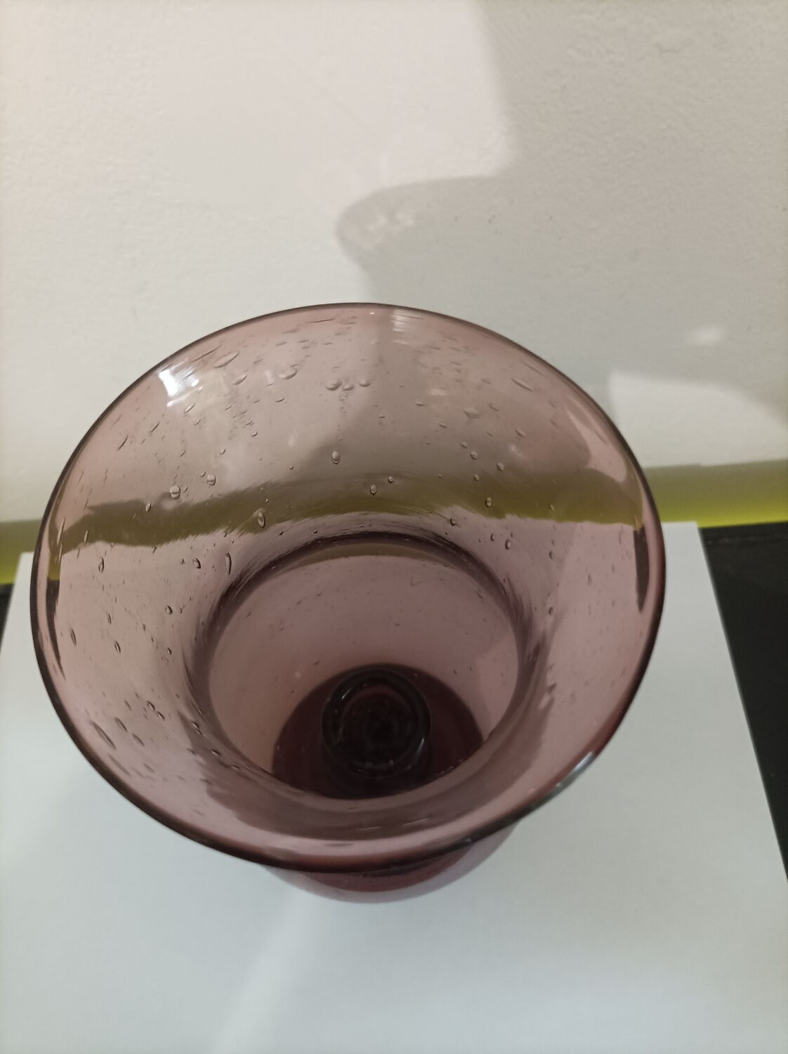 Biot bubble glass candle holder