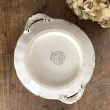 iron earth fruit bowl, old vegetable dish with poppies, Choisy le Roi