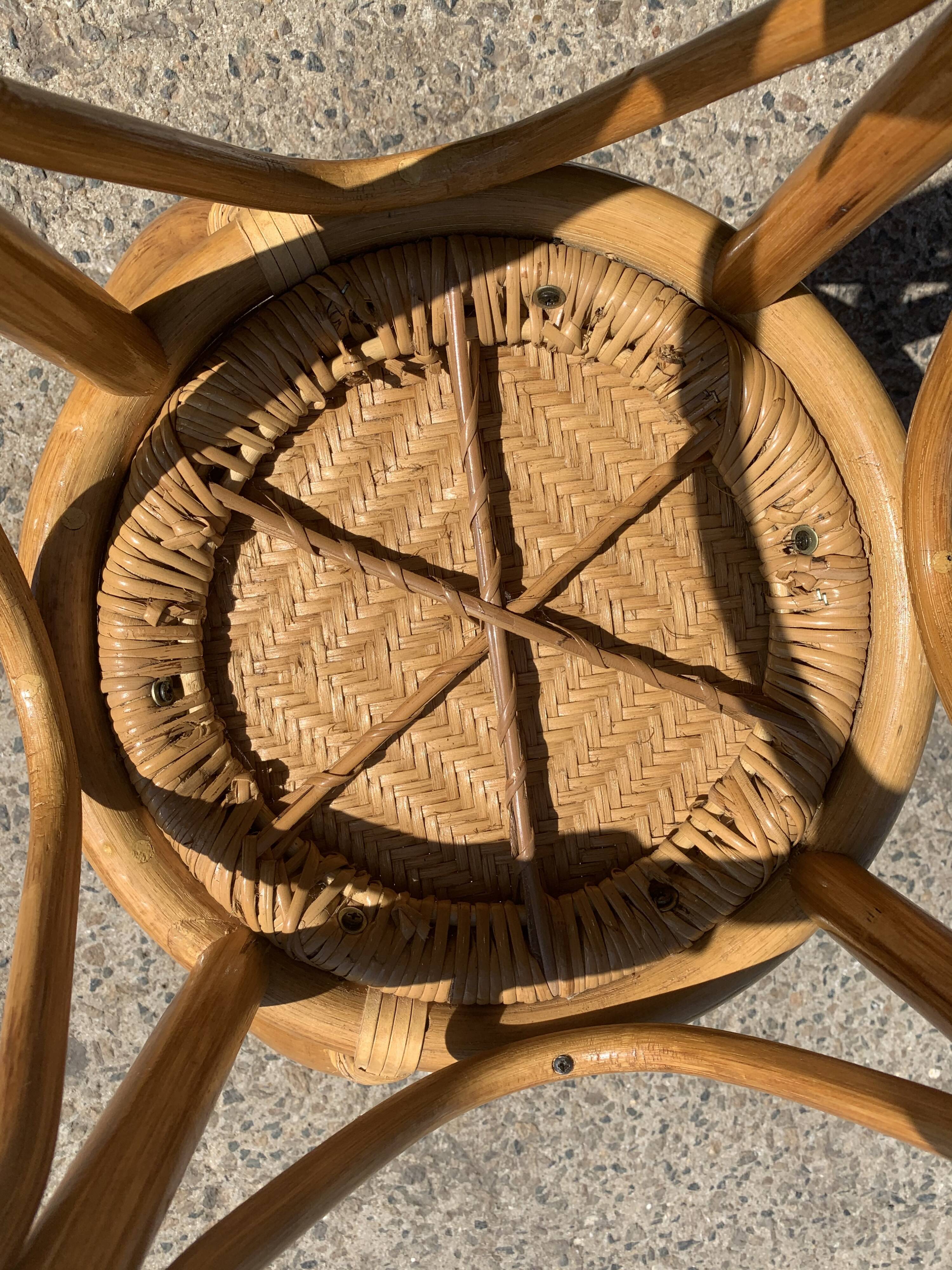Rattan bar stools