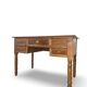 Italian pine wood centre writing desk from the 1960s, a reproduction o