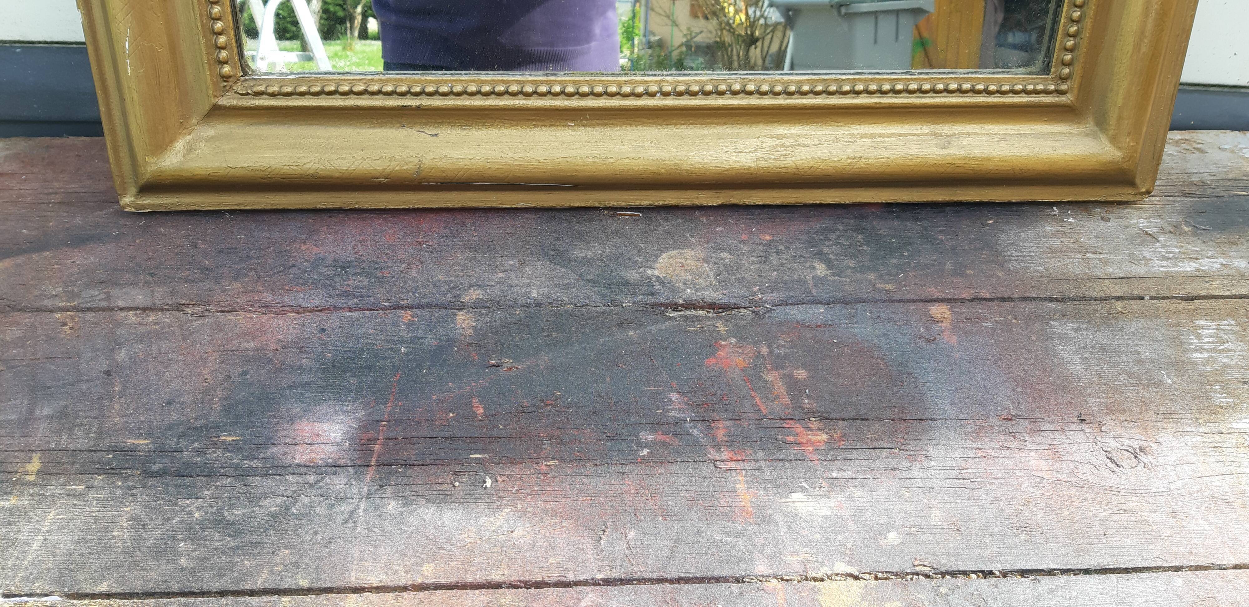 Mirror wood and stuc gilded 19th