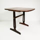 Teak & rosewood extendable table, Denmark, 1960s
