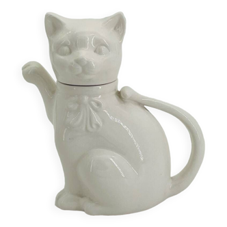 Théière chat en porcelaine année 70