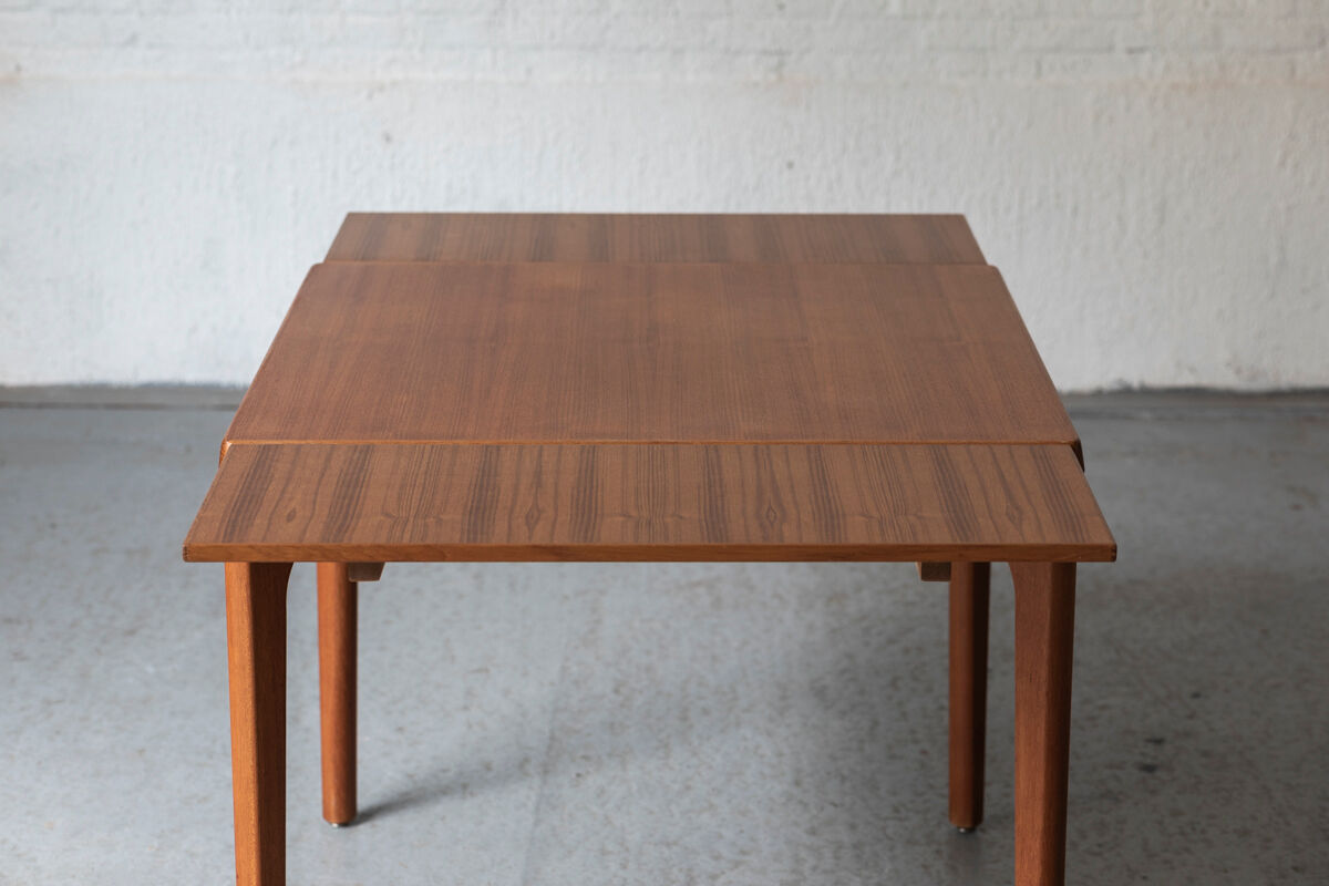 Extendable square dining table by Vejle Stole Møbelfabrik, Denmark 1960’s