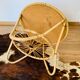 Rattan tripod coffee table
