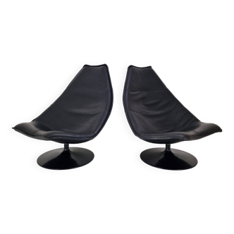 Set of 2 F585 Lounge Chairs by Geoffrey Harcourt for Artifort, 1990's