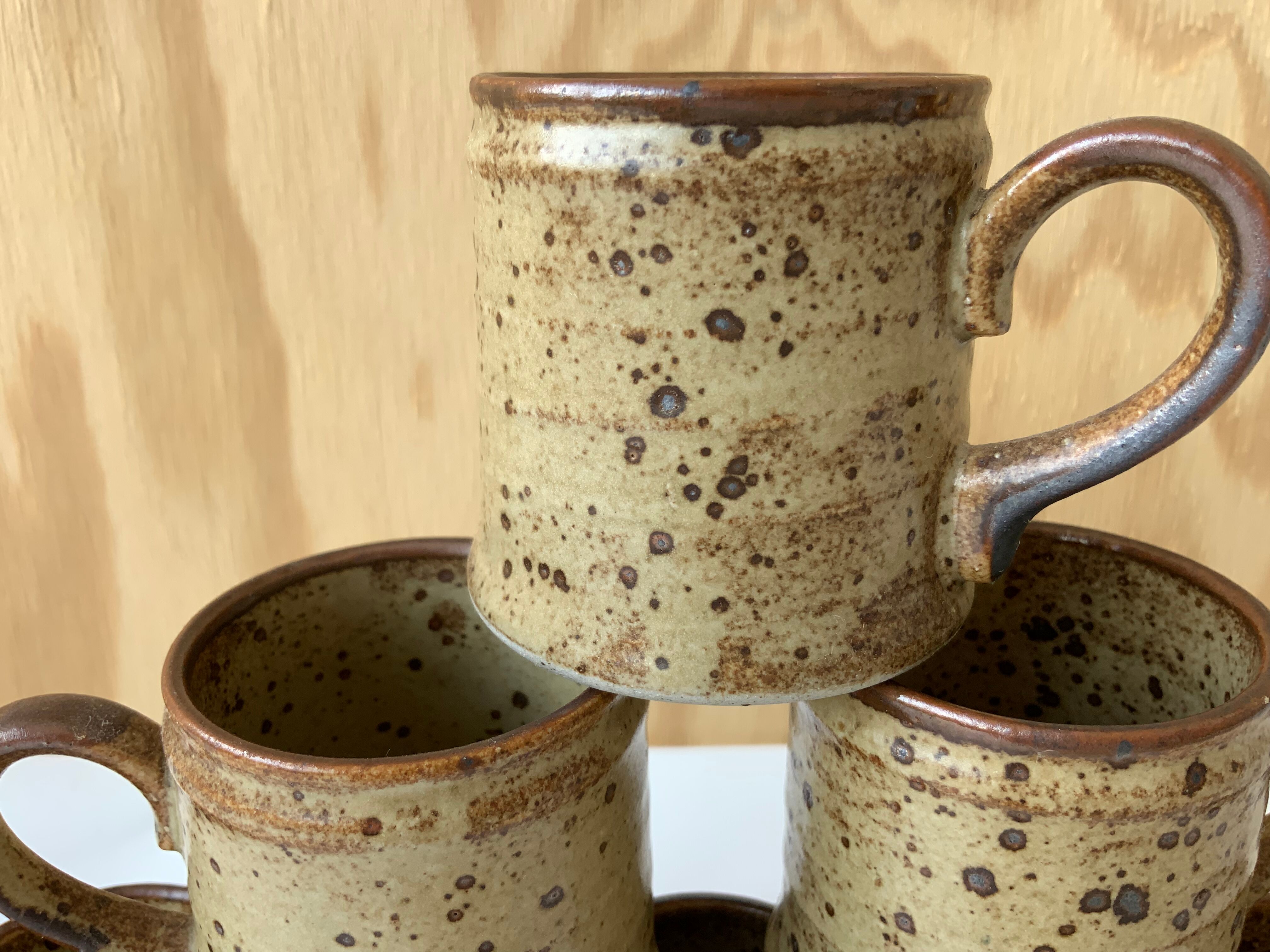 6 vintage coffee cups