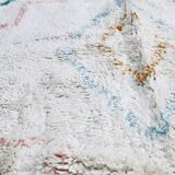 Berber carpet 120 x 170 cm white colorful patterns